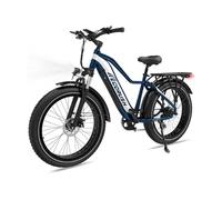 Vélo électrique VAE - ECORUSH ECO R1 - 26 x 4.0 Gros Pneus - Batterie amovible 48V 13Ah, 250W, 7-Vitesses, VTT Bleu