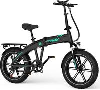 Vélo électrique VAE - HITWAY BK36 - 20"" x 4.0 Gros Pneus - Batterie amovible 48V 10,4Ah 250W, 7-Vitesses, VAE Pedelec Pliable -