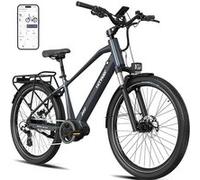 Vélo électrique VAE - HITWAY - Gris - 26"" - Batterie Amovible 36V10,4Ah - 7 Vitesses - 250W - VTT Électrique - Gris