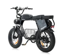 Vélo Electrique VAE Pneu 20'' x 4'' 750W 48V 33,8Ah 80-150km Autonomie 45km/h Vélo Assistance Electrique VTT Noir