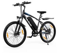 VéLo Électrique VARUN M24-1 | Vitesse Max 25 km/h | Autonomie 50 km | Moteur 250W | Batterie 36V 7.8Ah | Pneus 24 Pouces | Noir