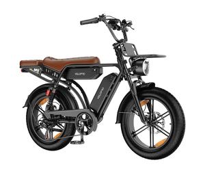 Vélo électrique VELOPRO M9, double batterie 48 V 35 Ah, clignotants - noir