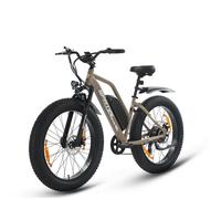 Vélo électrique Ville SPATIAL 26""*4 Jaune-Moteur 1000W - Batterie Lithium Amovible 48V13Ah - Shimano 7 Vitesses - Pédalage Assisté