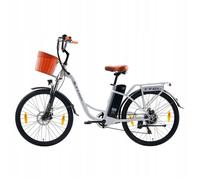Vélo Électrique Ville TTGOYY-26ST 250W75 km Autonomie Pneus 26"" Freins à Disque 6 Vitesses Shimano - Fourche Suspension - Écran LED