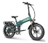 Vélo Électrique VITILAN i7 Pro 3.0 - Vélo pliant électrique 20x4.0 - 750W - Batterie Samsung 48V 20Ah - 80 km - Avec APP,Vert