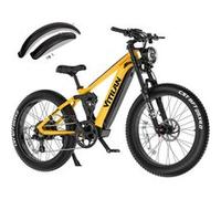 Vélo Électrique VITILAN T7 PRO - Batterie 52 V 20 Ah - Max 50 km/h - Jaune Jaune