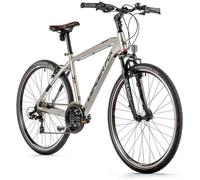 Vélo électrique VTC 28 musculaire Leader Fox Away 2022 19"" 7V - argent - 175/183 cm