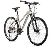 Vélo électrique VTC femme Leader Fox Sumava 2022 - 18'' 9V - Gris
