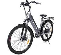 Vélo électrique WELKIN, Moteur 500W Batterie 36V 18AH, 25KM/H Autonomie 120KM, Envoyer panier de voiture avant, Gris Gris G