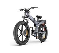 Vélo électrique X26 26", gris. 1000 W, batterie 48 V 29,2 Ah, autonomie 100 km, pneus 26 x 4", suspension intégrale, freins hydrauliques, pneus
