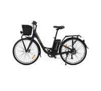 Vélo Électrique - YOUIN - Paris - 250W - 6 vitesses SHIMANO - Autonomie 35-40Km - Noir