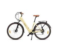 Vélo Électrique Youin Viena 7 Vitesses Shimano - 250w - Roue 28¿¿- Batterie Lithium Amovible 36v-10ah - Autonomie 80km - Blanc Multicolore