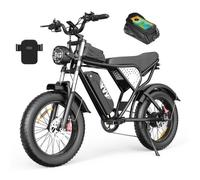Vélo électrique YVY C20, pneus larges 20 pouces, moteur 1000 W, batterie 48 V 20 Ah, Freins hydrauliques - 50 km/h
