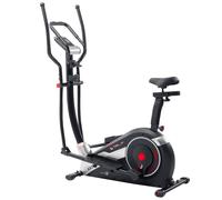 Christopeit Sport AX 6500 Vélo hybride 2 en 1 - 10 niveaux de résistance, avec système de freinage magnétique, poids jusqu'à 150 kg