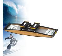 Vélo elliptique, Appareil d'entraînement au Ski, simulateur de d'intérieur avec bâtons et Tapis , Outil Force d'équilibre, Charge 150 kg