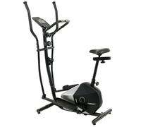 Christopeit Vélo elliptique CT 6 – 2 en 1, frein magnétique 7 kg, 8 niveaux – Noir 111x66x152 cm