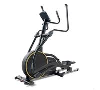 Vélo elliptique d'Appartement, Hop-Sport HS-250CF Jucon, Résistance Magnétique 32 Niveaux, Roue d'inertie 24kg, 12 programmes, Noir