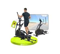 Hop-Sport – Vélo elliptique HS-250CF – Résistance magnétique 32 niv., Roue 24 kg, 12 programmes – Noir