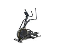 Hop-Sport Vélo elliptique d'Appartement HS-250CF Jucon, Résistance Magnétique à 32 Niveaux, Roue d'inertie de 24 kg,12 programmes, Application Kinomap, Écran LCD, Max. 150 kg Noir / Doré G