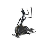 Hop-Sport Vélo elliptique d'Appartement HS-250CF Jucon, Résistance Magnétique à 32 Niveaux, Roue d'inertie de 24 kg,12 programmes, Application Kinomap, Écran LCD, Max. 150 kg Noir / Doré