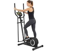 Vélo Elliptique, Écran LCD, Résistance 8 Niveaux, Capteur Pouls, Bluetooth, Support pour Téléphone, 100x52x153cm, Gris