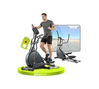 Hop-Sport Vélo elliptique électromagnétique, Masse d'inertie 24 kg, Stage HS-160CF, Port USB, ordi multifonctionnel, Résistance Magnétique à 32 Niveaux Noir G