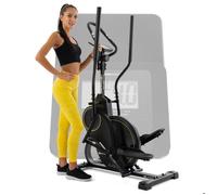 Hop-Sport Vélo elliptique HS-450B Dynamic, Roue d'inertie 8 kg, Résistance Magnétique 8 niveaux, Ordinateur d'entraînement, Charge max. 120 kg Noir / Doré G