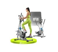 HOP-SPORT® Vélo elliptique et Stepper 2en1 HS-400B Icon, Roue d'inertie 7 kg, Résistance Magnétique 8 Niveaux, Grimpeur pour la Maison, Ordinateur d'entraînement et App, Max. 120 kg, Gris