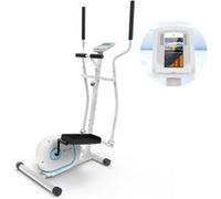 Klarfit Myon Cycle Vélo elliptique volant inertie 12 kg SilentBelt System blanc