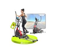 Vélo elliptique pliable, Hop-Sport HS-095CF Prizm, Roue d'inertie 30 kg, Poids max. d’utilisateur 135kg, iConsole+Training, Rouge