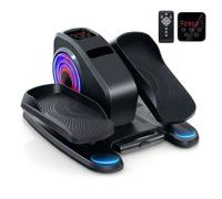 Vélo Elliptique pour Bureau COSTWAY-Ecran LCD-Télécommande Infrarouge-Modes Automatique/Manuel-Bidirectionnel-Pré-assemblée-Rouge