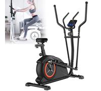 Vélo elliptique - Résistance magnétique - 8 niveaux - Volant d'inertie de 6 kg - Poignée et siège réglables - Pour la maison - Cardio Fitness