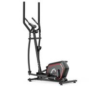 Vélo Elliptique Roue 10kg Résistance Magnétique 16 Niveaux avec Capteurs Fréquence Cardiaque, Grand repose-pieds, Jusqu'à 150 kg