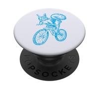 Vélo en Forme d'écureuil Amusant pour Motard PopSockets PopGrip Adhésif
