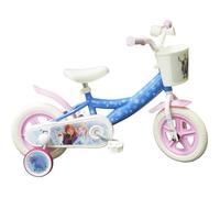 Vélo enfant 10'' Fille Reine des Neiges / Frozen , 2 stabilisateurs amovibles, garde boues et panier avant !