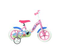 Vélo enfant 10 pouces DINO BIKES Peppa Pig AUA108L PGS cadre acier bleu clair avec stabilisateurs