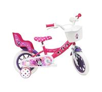 Vélo Enfant 12"" - MINNIE MOUSE - Rose - 3 à 5 Ans - Roues de 12 pouces - Idéal pour Filles