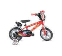 Vélo Enfant - 12 Pouces - 3 ans - Cars - Roulettes stabilisatrices - Rouge