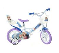 Vélo Enfant 12"" - SNOW QUEEN - 12 pouces - 3 à 5 ans - Bleu - Acier