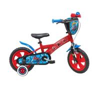 Vélo Enfant 12"" - SPIDER-MAN - Rouge - 3 à 5 Ans - Frein Avant - Roues EVA Anti-Crevaison
