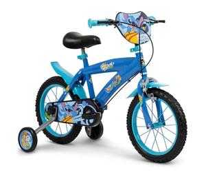 Vélo Enfant 14" 2 Freins avec Licence Disney Stitch Bleu