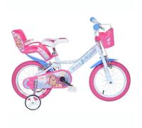Vélo enfant 14"" - DINOBIKES - ALYSSA - Blanc - 14 pouces - 4-6 ans