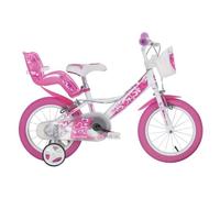 Vélo Enfant 14"" - DINOBIKES - HEARTS - Blanc - 4 à 6 Ans - Mixte