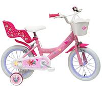 Vélo Enfant 14'' Fille Pat Patrouille/Stella équipé de 2 Freins, Rose