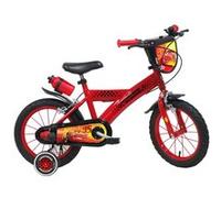 Vélo Enfant 14 Garçon licence DISNEY CARS pour enfant de 90 à 105 cm avec stabilisateurs à molettes Rouge & Noir G