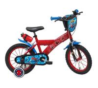Vélo enfant 14'' Garçon SPIDERMAN Pour enfant 90 cm à 105 cm équipé de 2 freins, plaque avant, stabilisateurs amovibles