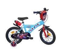 Vélo enfant 14'' Garçon SPIDEY et ses amis pour enfant de 90 cm à 105 cm équipé de 2 freins, plaque avant, stabilisateurs