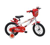 Vélo Enfant 14 Garçon TEEN MONSTER / EDEN BIKES taille 90 cm à 105 cm équipé de 2 Freins Blanc & Rouge G