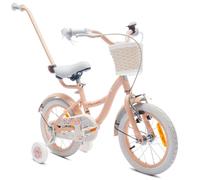 Vélo enfant 14 pouces 3-5 ans Vélo à fleurs abricot Sun Baby