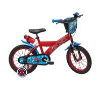 Vélo Enfant 14"" - SPIDER-MAN - Rouge - Freins avant et arrière - Réglable - 4 à 6 ans